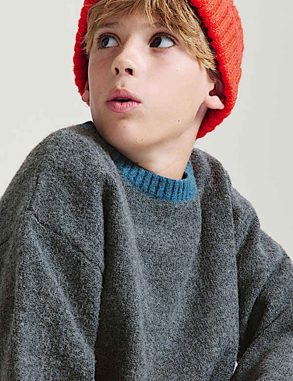 Pull uni en maille - CH