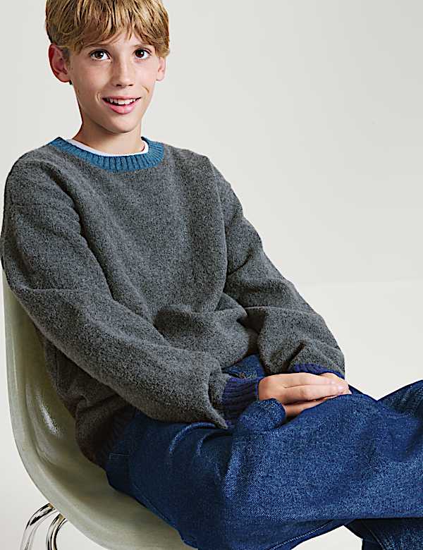 Pull uni en maille - CH