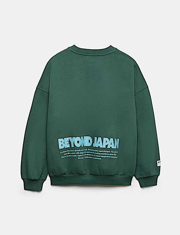 Cotton Rich Graphic Sweatshirt (6-16 Yrs)