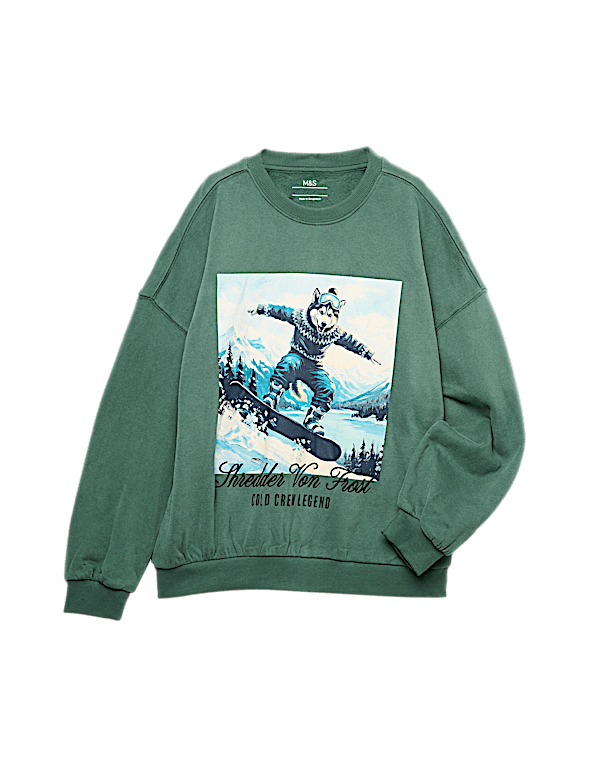 Cotton Rich Christmas Sweatshirt
