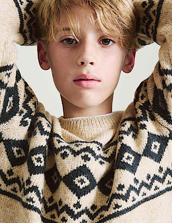 Jersey Fairisle de punto (6-16 a&ntilde;os) - US
