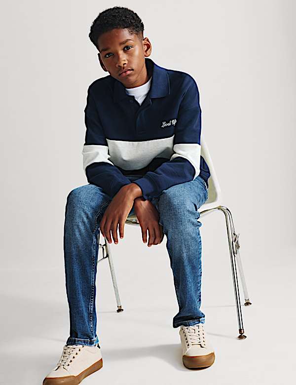 Cotton Rich Slim Jeans (6-16 Yrs) - CA