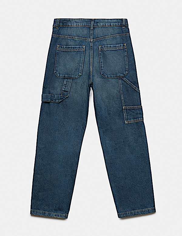 Pure Cotton Baggy Carpenter Jeans (6-16 Yrs) - UA