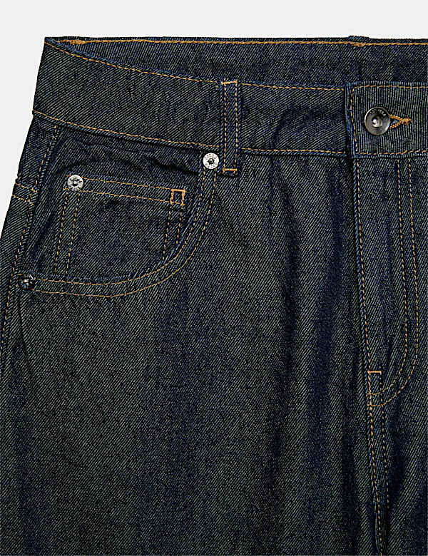 Relaxed Baggy Pure Cotton Jeans (6-16 Yrs)