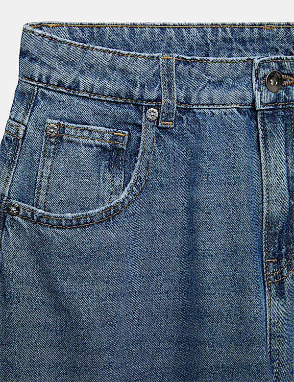 Relaxed Baggy Pure Cotton Jeans (6-16 Yrs)