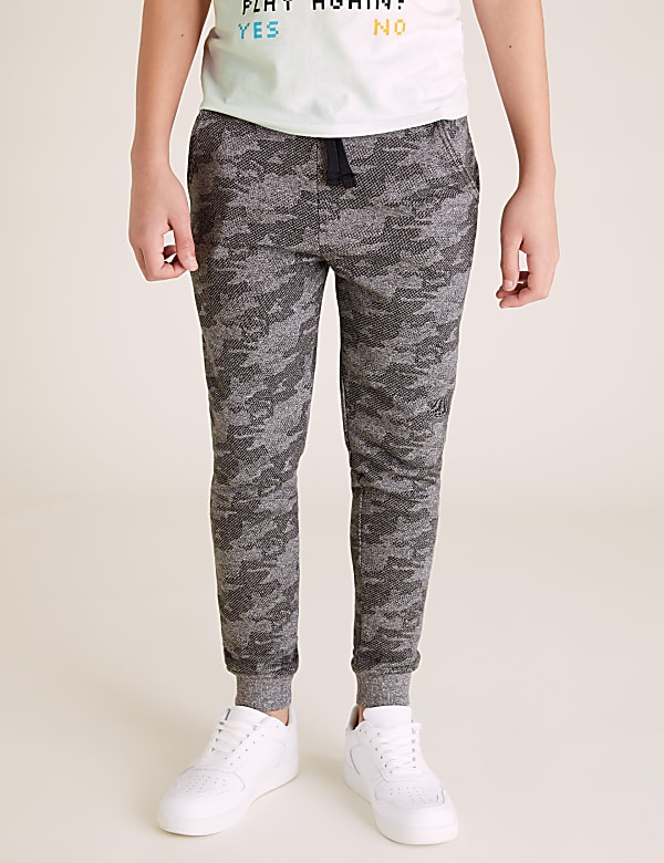 Cotton Slim Camouflage Joggers
