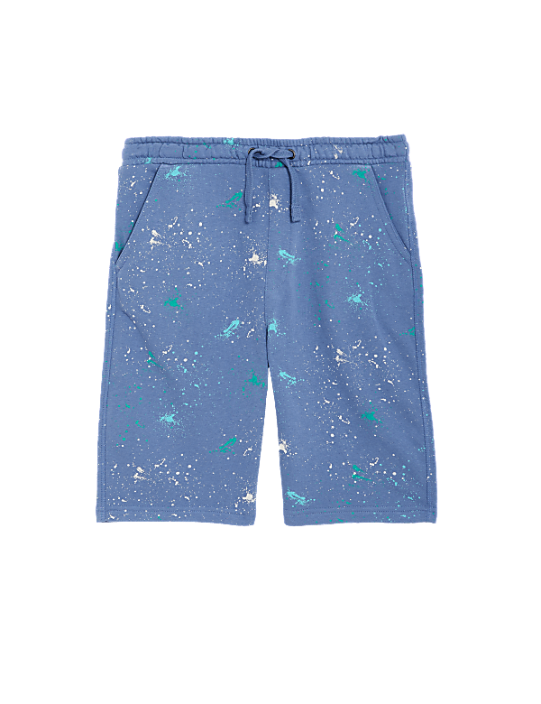Cotton Mix Regular Fit Printed Shorts