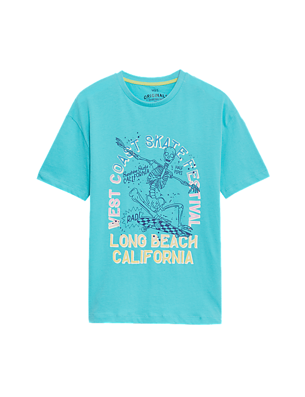 Pure Cotton Skate Festival T-Shirt (6-16 Yrs)