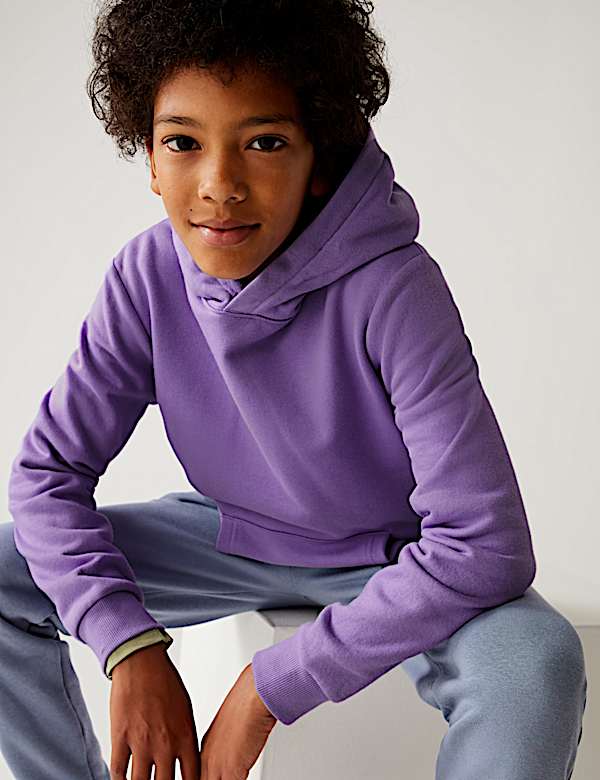 Cotton Hooded Sweatshirt