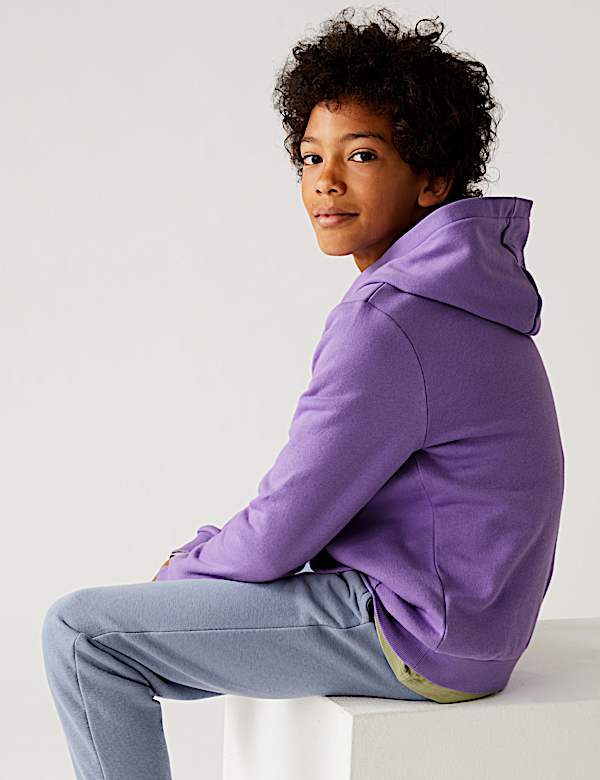 Cotton Hooded Sweatshirt