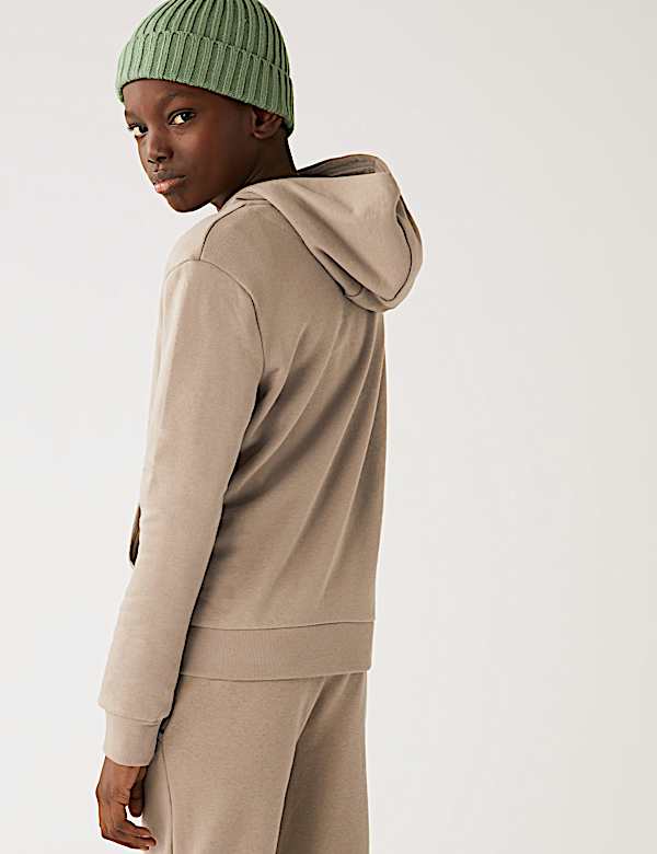 Cotton Hooded Sweatshirt
