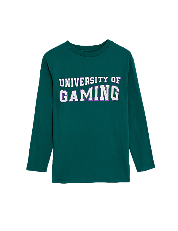 Pure Cotton University of Gaming Top (6-16 Yrs)