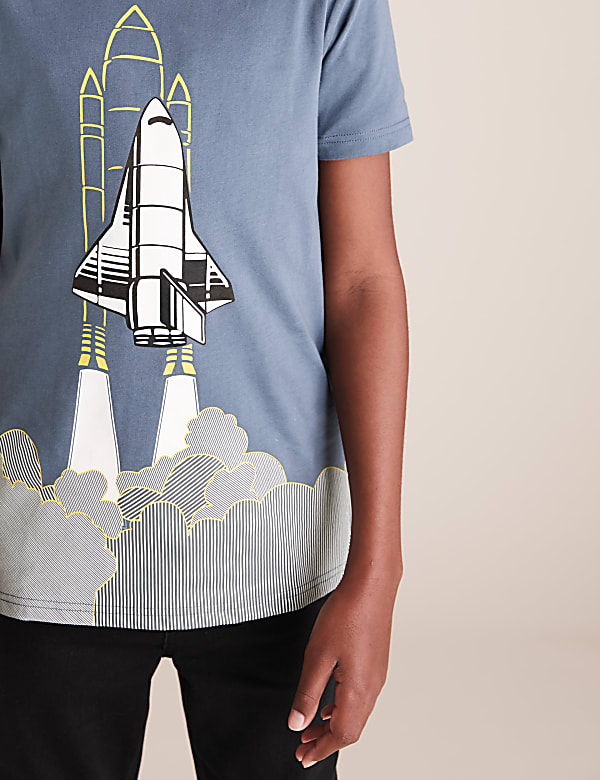Pure Cotton Rocket T-Shirt (6-16 Yrs)