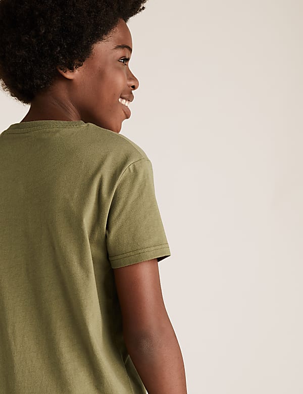 Cotton Skate Slogan T-Shirt (6-16 Yrs)