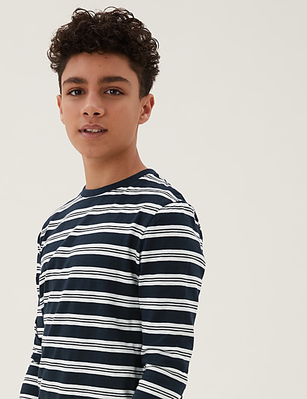 Organic Cotton Striped Top (6-16 Yrs)