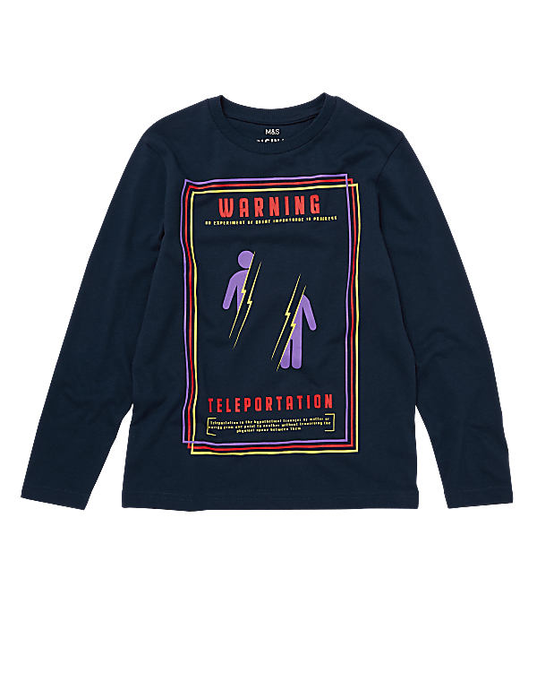 Pure Cotton Teleportation Graphic Top (6-16 Yrs)