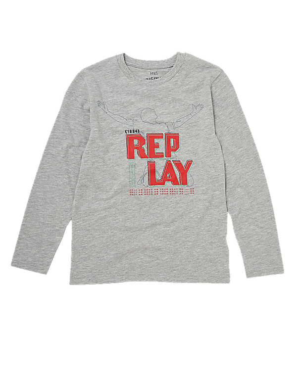 Cotton Long Sleeved Replay Top (6-16 Yrs)