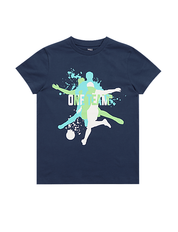 Pure Cotton Football T-Shirt
