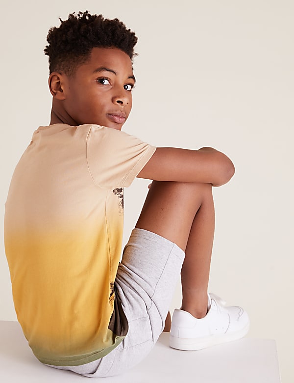 Pure Cotton Skater Print T-Shirt