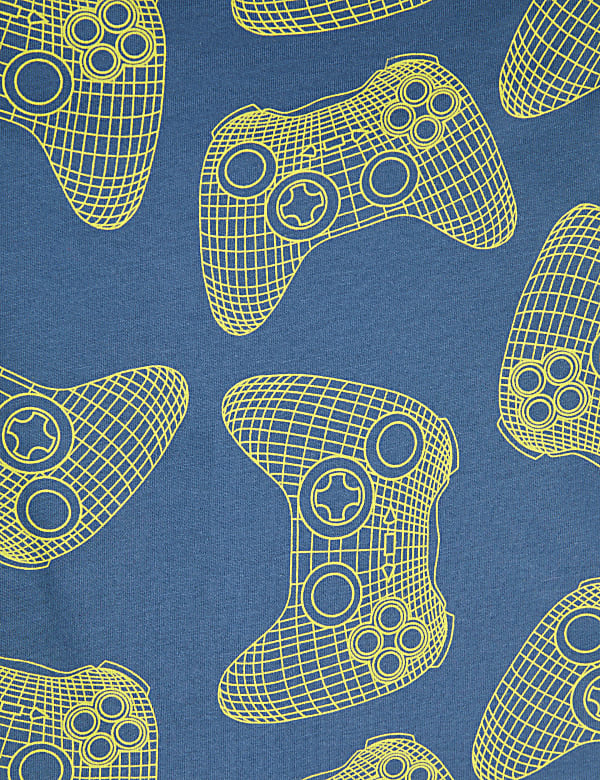 Pure Cotton Gaming Print Top (6-16 Yrs)