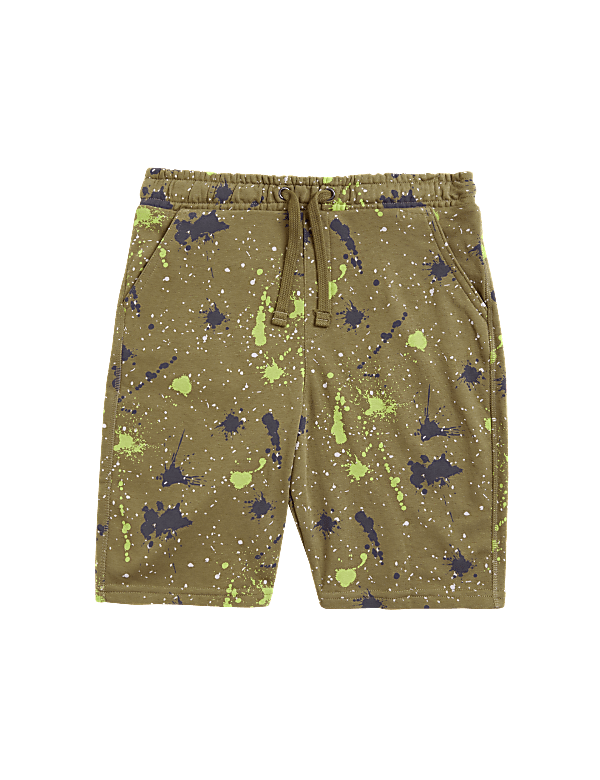 Cotton Rich Paint Splat Shorts (6-16 Yrs)