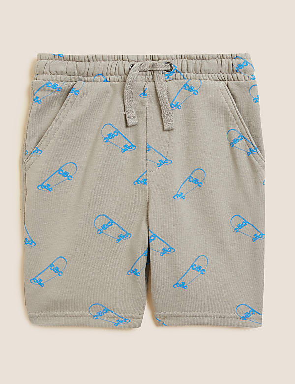 Cotton Rich Skateboard Print Shorts (6-16 Yrs)