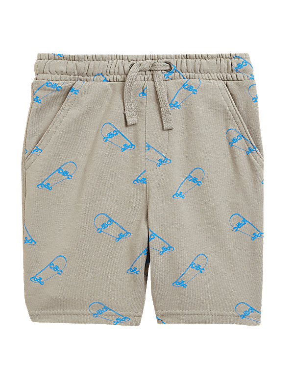Cotton Rich Skateboard Print Shorts (6-16 Yrs)