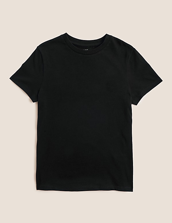 Pure Cotton Plain T-Shirt (6-16 Yrs)