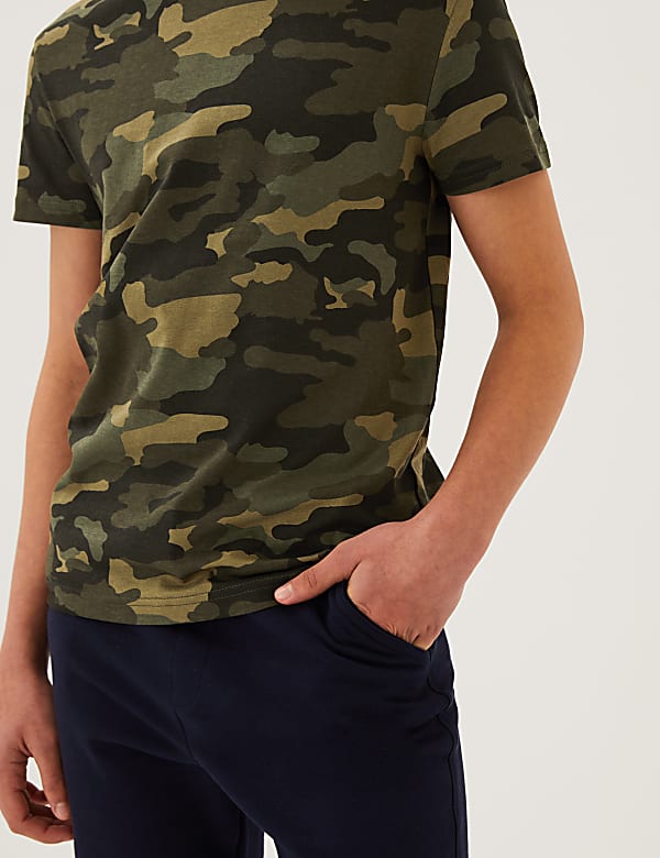 Pure Cotton Camouflage T-Shirt