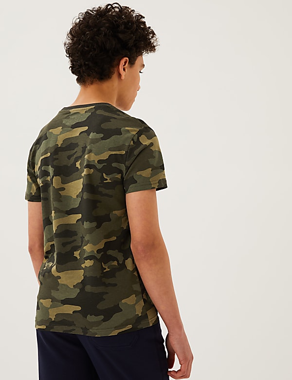 Pure Cotton Camouflage T-Shirt