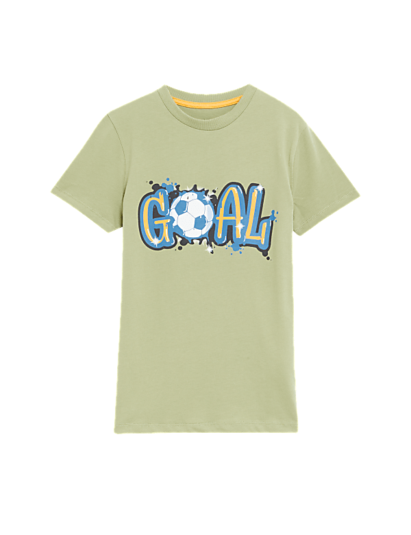 Pure Cotton Football T-Shirt (6-16 Yrs)