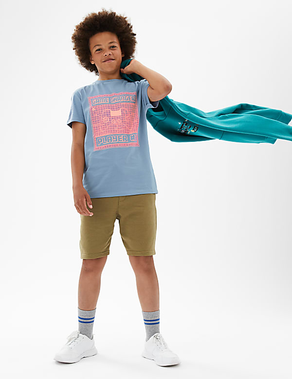 Pure Cotton Game Changer Slogan T-Shirt (6-16 Yrs)