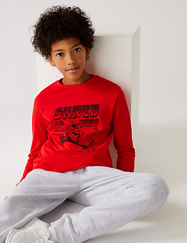Pure Cotton Dinosaur Top