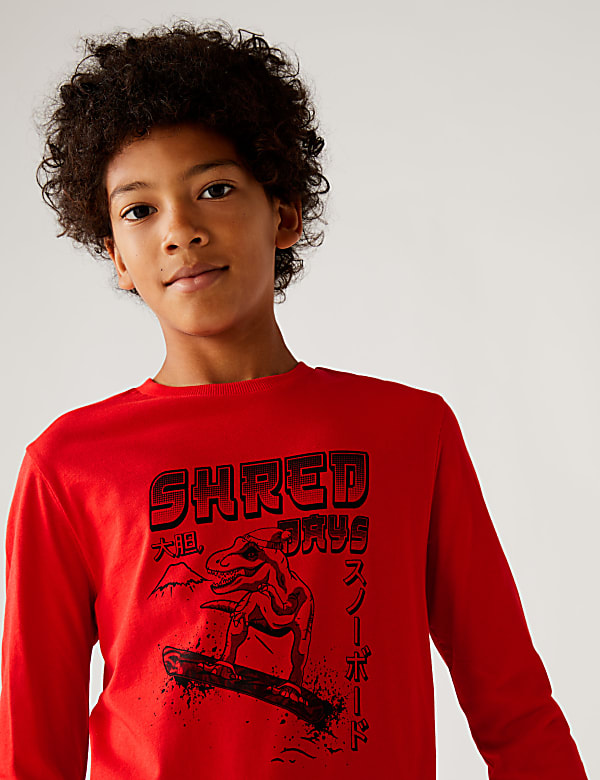 Pure Cotton Dinosaur Top