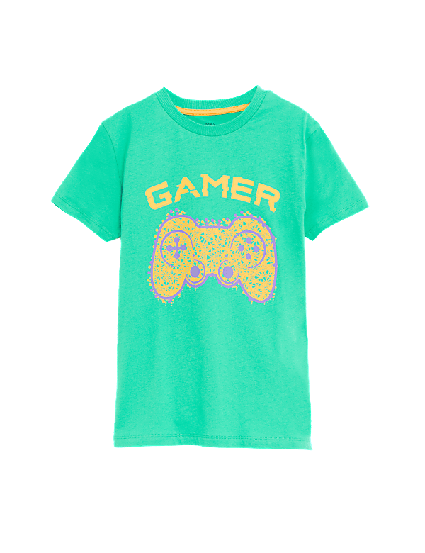 Pure Cotton Gamer Graphic T-Shirt