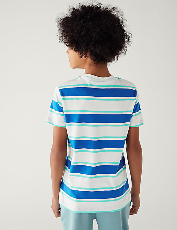 Pure Cotton Striped T-Shirt