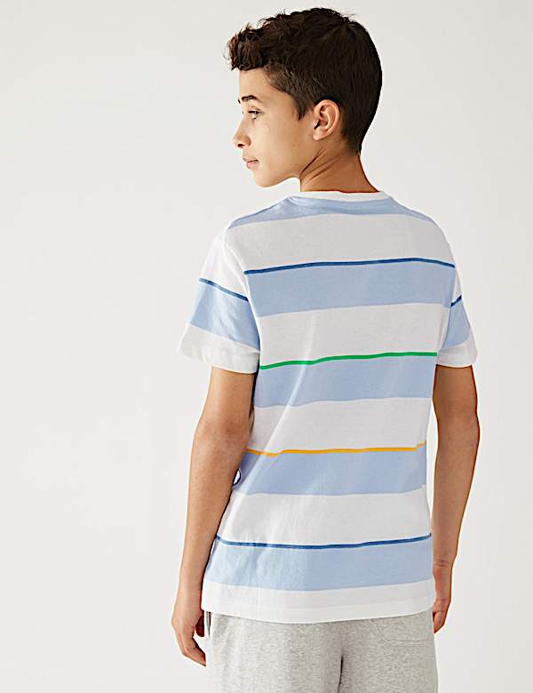 Pure Cotton Striped T-Shirt