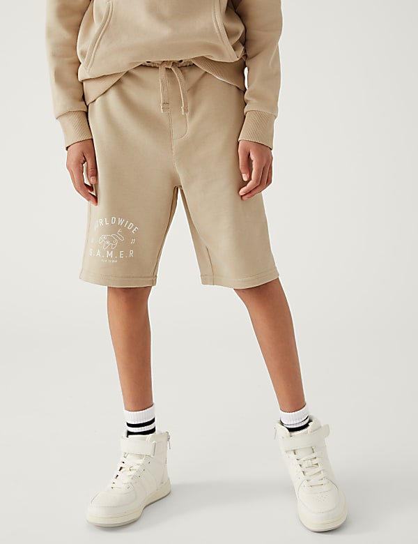 Cotton Rich Gamer Slogan Shorts