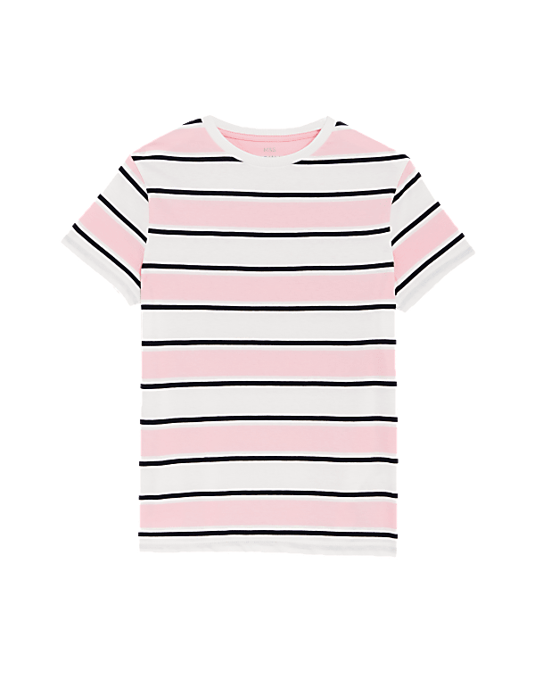 Pure Cotton Striped T-Shirt
