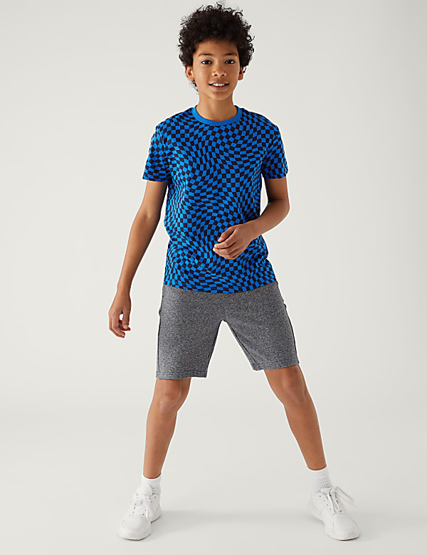 Pure Cotton Checked T-Shirt