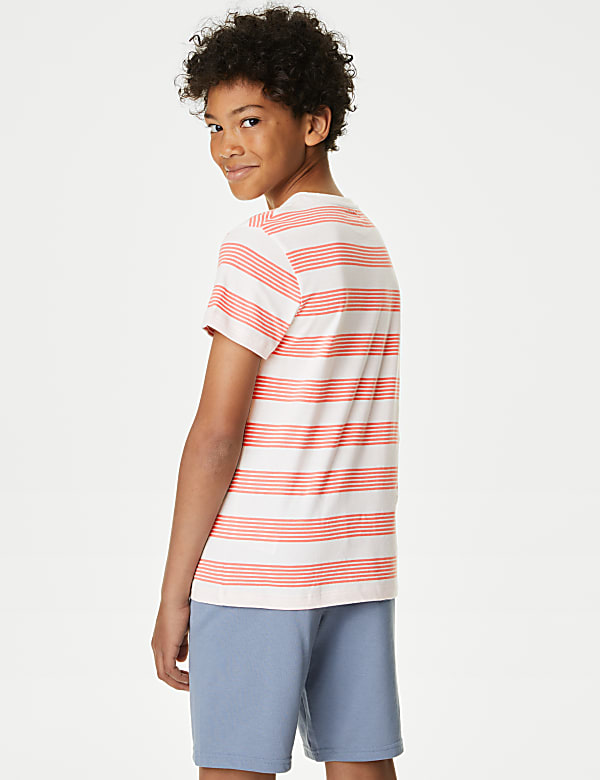 Pure Cotton Striped T-Shirt