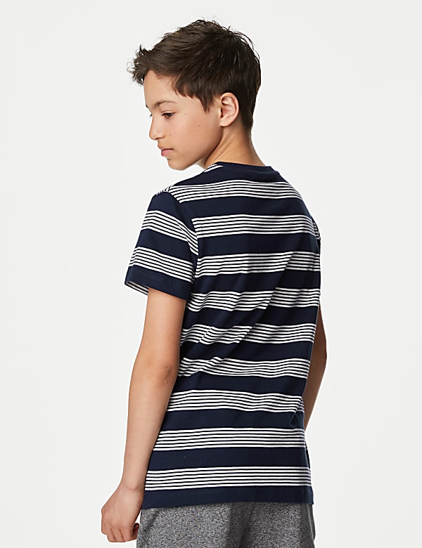 Pure Cotton Striped T-Shirt