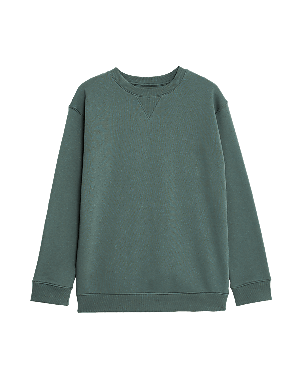 Cotton Rich Slogan Sweatshirt (6-16 Yrs)