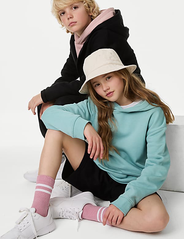 Sudadera con capucha de algodón (6-16 años) - US
