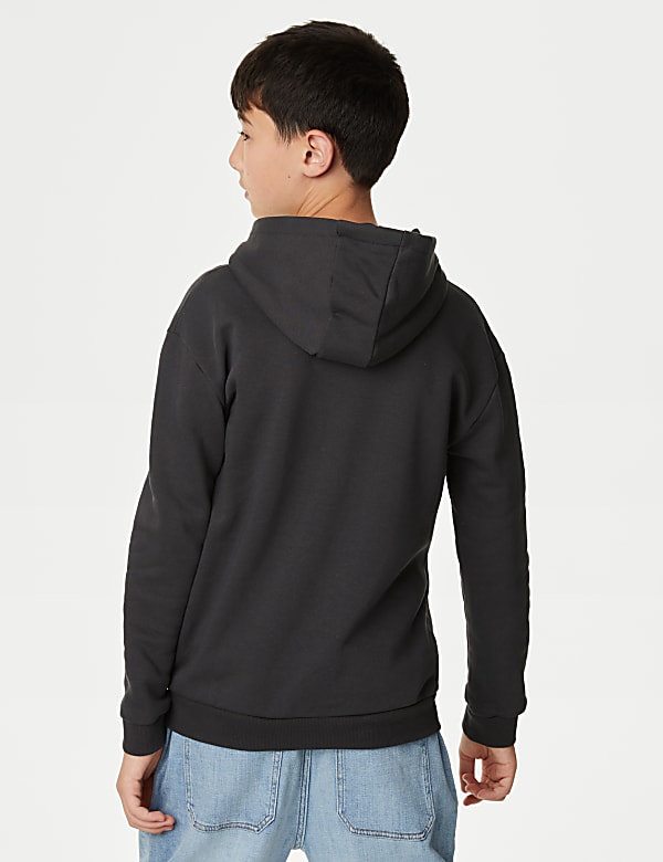 Cotton Rich Slogan Hoodie (6-16 Yrs)