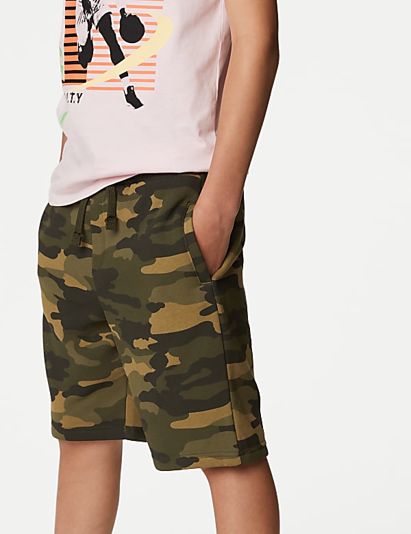 Cotton Rich Camouflage Shorts (6-16 Yrs)
