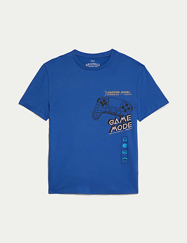 Pure Cotton Gaming T-Shirt (6-16 Yrs) - GR