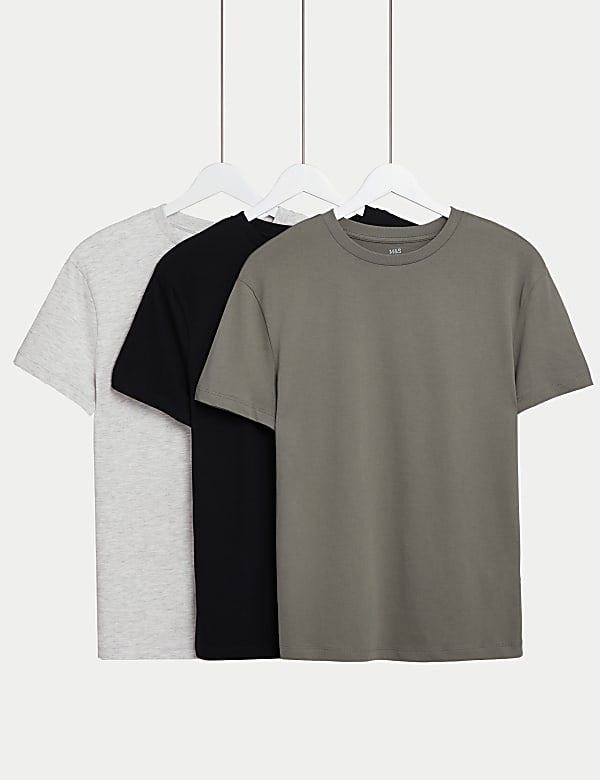 3pk Pure Cotton T-Shirts (6-16 Yrs) - NZ