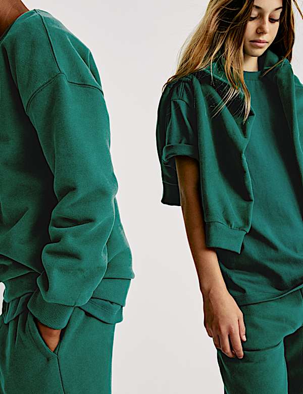 Cotton Rich Slogan Sweatshirt (6-16 Yrs)