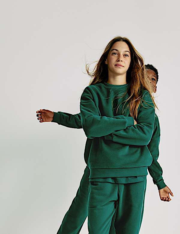 Cotton Rich Slogan Sweatshirt (6-16 Yrs)